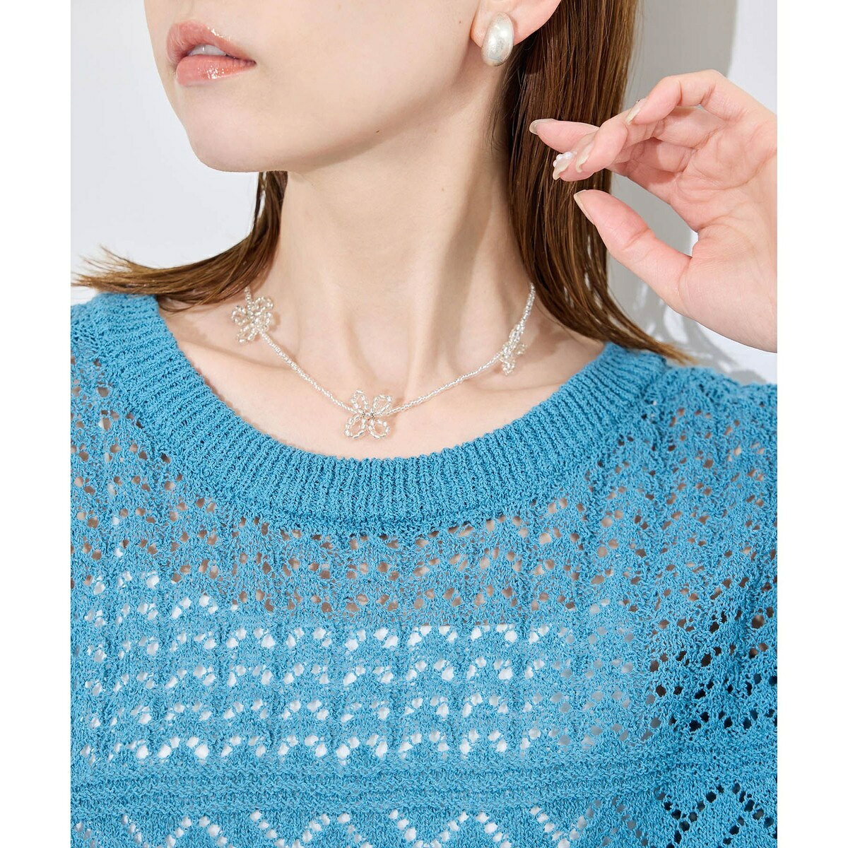 フラワーショートネックレス／ロペピクニックパサージュ（ROPE' PICNIC PASSAGE） 0101marui-12900388 丸井(マルイ)楽天市場店 サンプル画像3