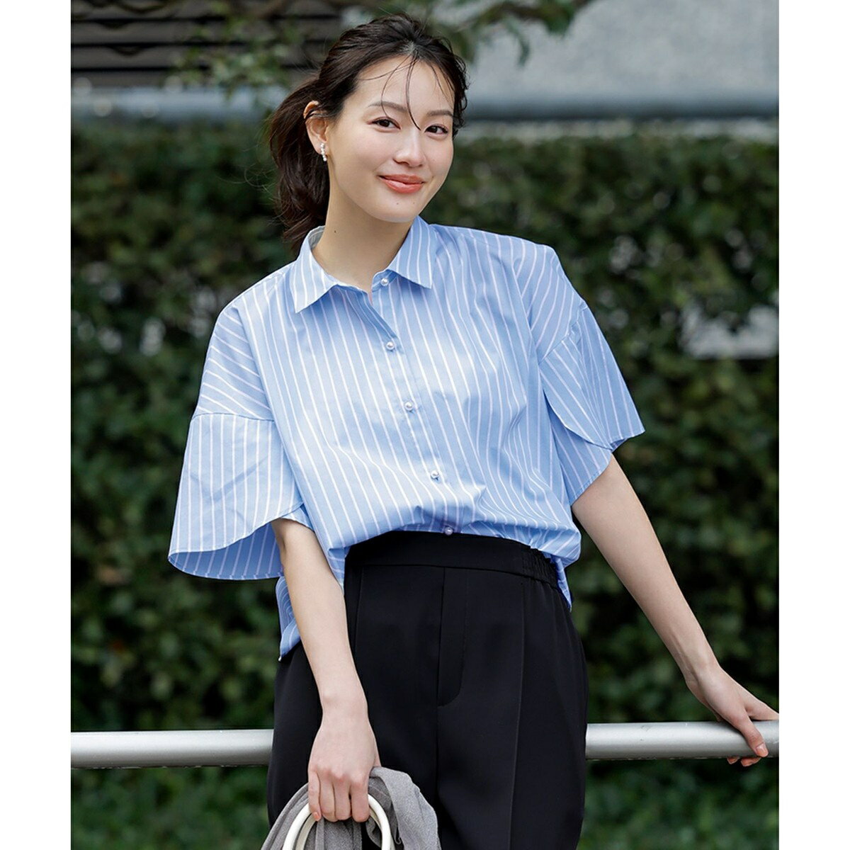 【洗える】ペタルスリーブ シャツ／エニィスィス（any SiS）のサムネイル