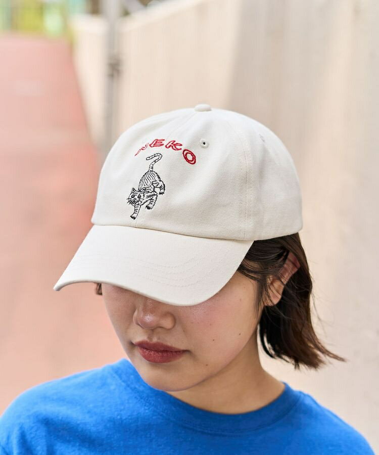 ネコ刺繍スーベニアキャップ／クラフトスタンダードブティック（CRAFT STANDARD BOUTIQUE）