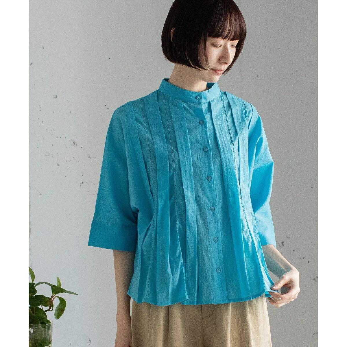 ＜made in INDIA＞ピコミシン使いドルマンブラウス／プードゥドゥ（POU DOU DOU）