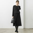 【喪服・礼服】ノーカラージャケット&フレアワンピース/卒業式/入学式/ブラックフォーマル/フォルムフォルマ(form forma)