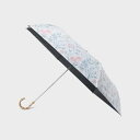 【UVカット遮熱効果晴雨兼用】エルストン ガーデン柄 折りたたみ傘/ローラ アシュレイ(LAURA ASHLEY)