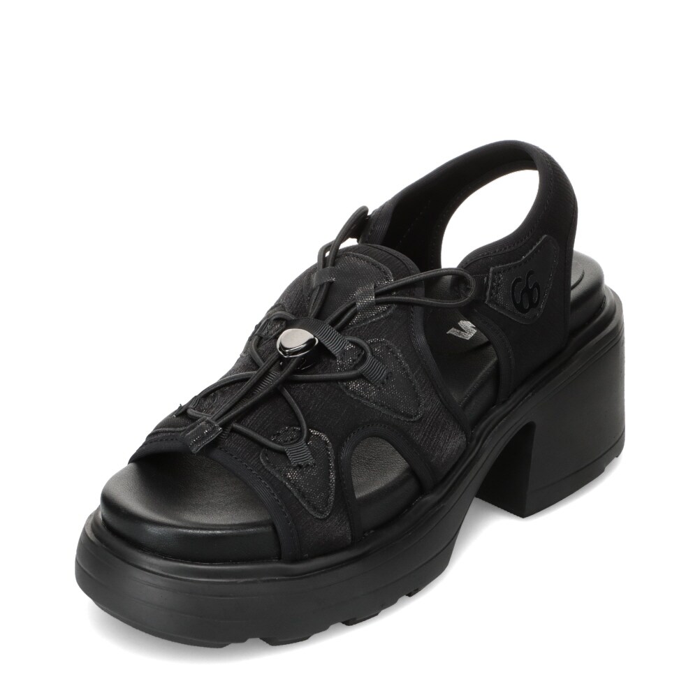 ドローコードチャンキーヒールスポーツサンダル／ムーム（MOOM）