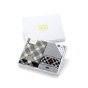 DAKS ブラックハウスチェックベア フェイスタオル2枚入り/ダックス(DAKS)