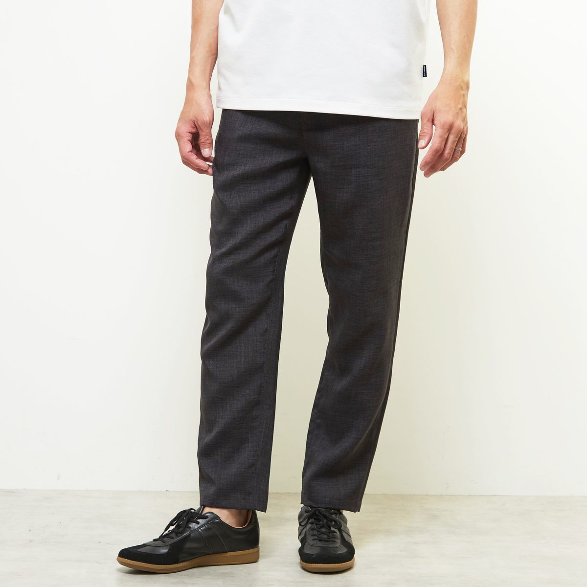 リネンキャンバス1Pイージーパンツ／メンズメルローズ（MEN'S MELROSE）