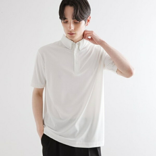 【マシンウォッシャブル】ハイゲージジャージストレッチポロシャツ／ティーケー タケオキクチ（tk.TAKEO KIKUCHI）