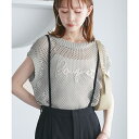 コード刺繍入りメッシュサマーニット/ロペピクニック(ROPE' PICNIC)