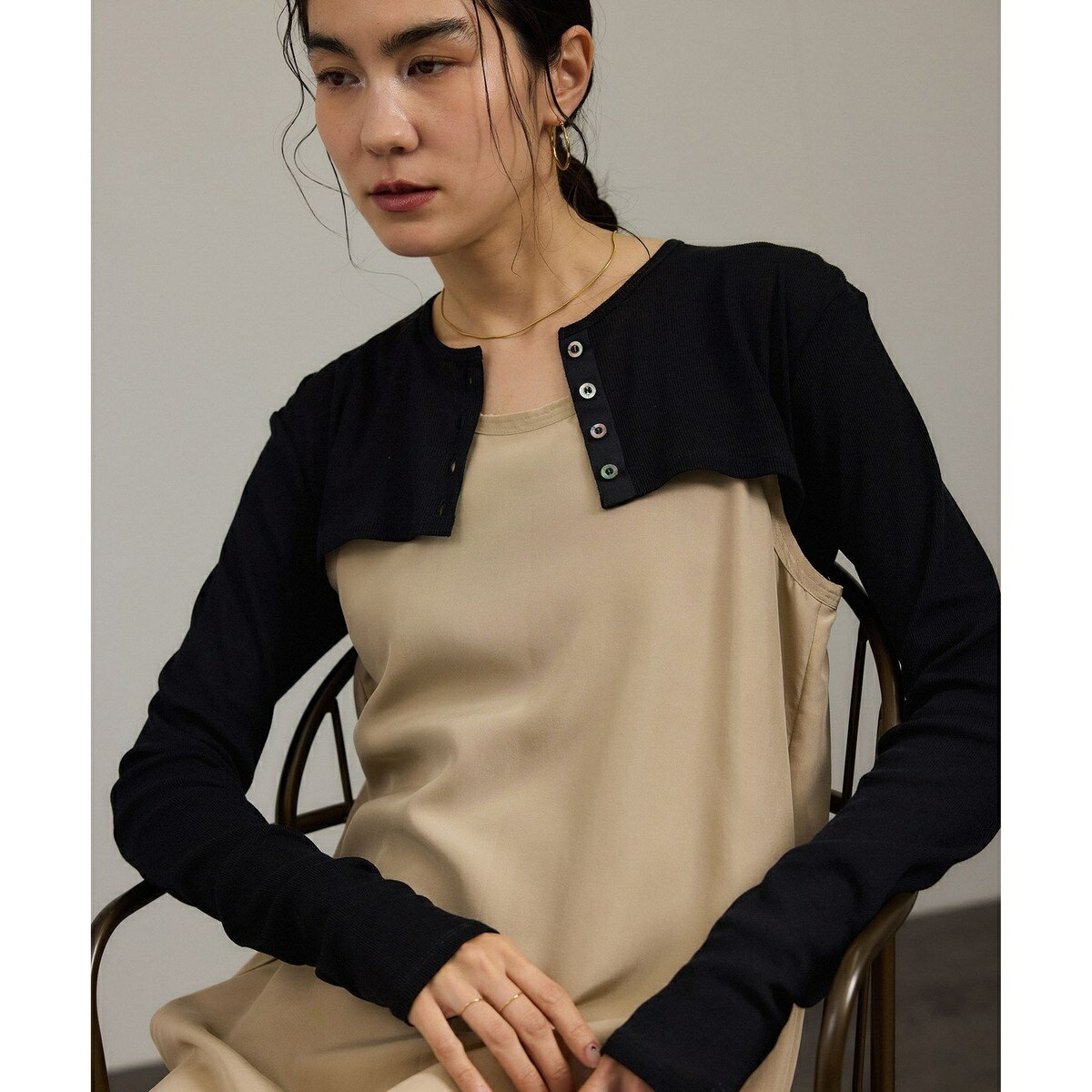 nu=layerショート丈カーディガン／サロン アダム エ ロペ（SALON adam et rope' ）(4)