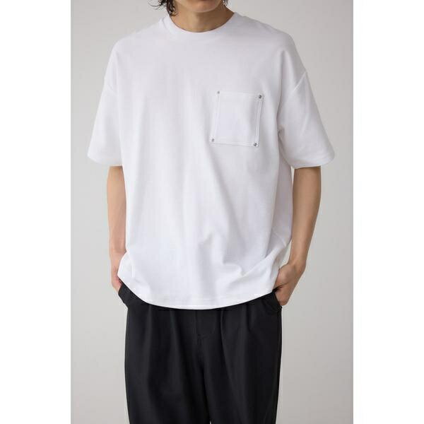 スタッズポケットリップルTシャツ�