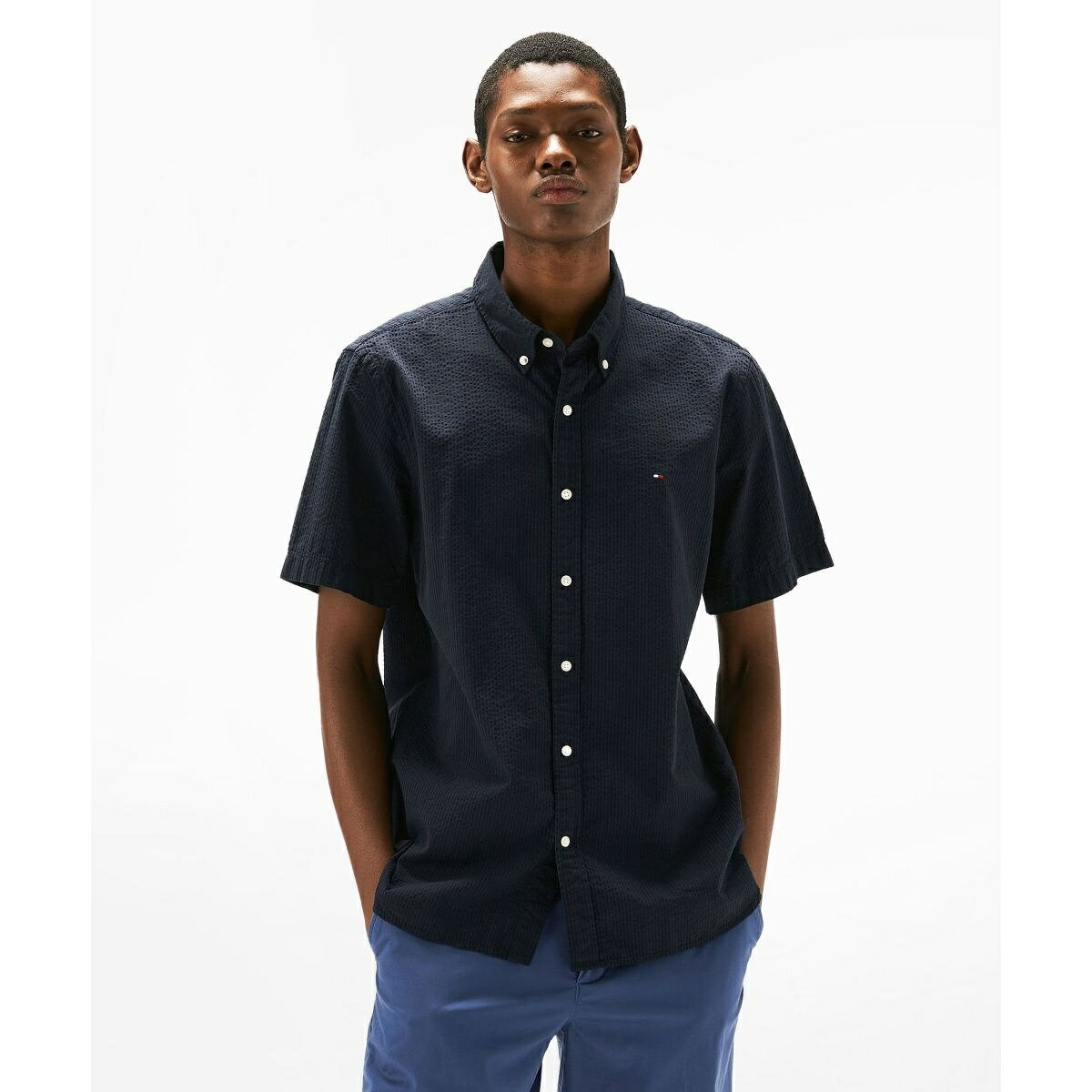 美品TOMMY HILFIGER シアサッカー 段返り3B ジャケット L - メルカリ