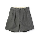 DOUBLE PLEATED T/C SHORTS/ダブルプリーツ T/C ショーツ/ショット(Schott)