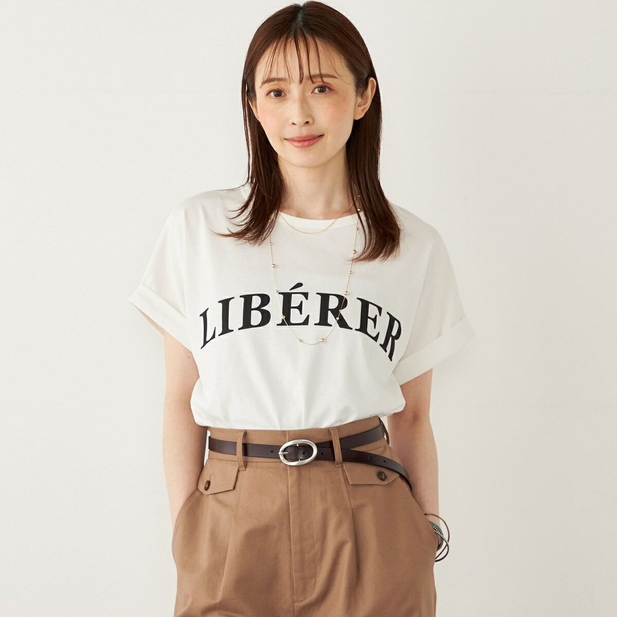 SHIPS Colors:〈接触冷感・UVカット〉ビッグロゴ ドルマン Tシャツ◇／シップス カラー