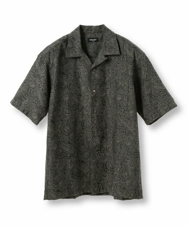 ジャガードオープンカラーシャツ／メンズビギ（MEN'S BIGI）