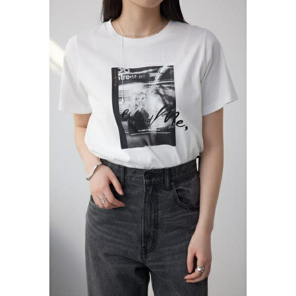 T恤（短袖） - フォトプリントTシャツ／アズールバイマウジー（AZUL BY MOUSSY）