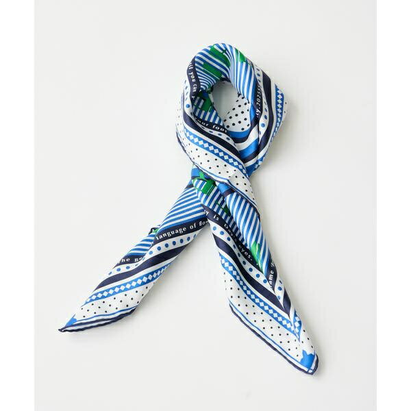 《FAVORITE》シルクスカーフ　デイジーバンダナ《manipuri》／イネド（INED）