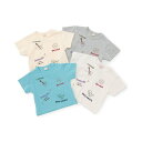 【接触冷感】モチーフロゴ刺しゅう半袖Tシャツ/プティマイン(petit main)