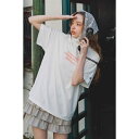 【一部店舗・WEB限定】【RIENDA GOLF】ロゴプリントルーズTシャツ/リエンダ(rienda)