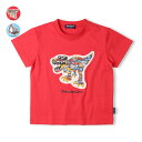 恐竜・車アップリケ半袖Tシャツ/ムージョンジョン(moujonjon)