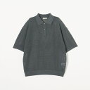 クランチ グリッド ニットポロ/ビューティー&ユース ユナイテッドアローズ(BEAUTY&YOUTH)