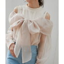 タンクセットリボンシアーブラウス/マジェスティックレゴン(MAJESTIC LEGON)