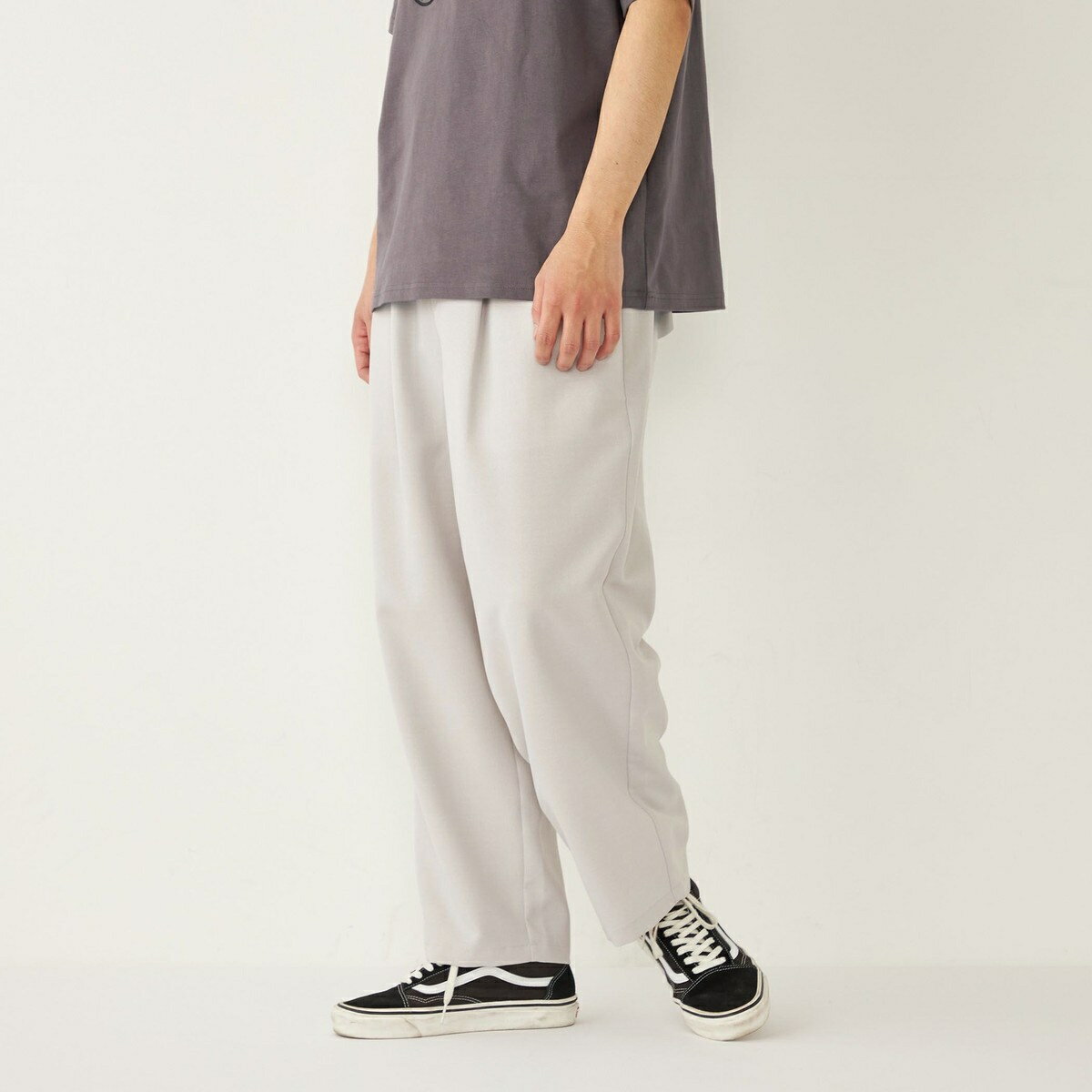 SHIPS Colors:〈洗濯機可能〉ポリトロ ワイド テーパード パンツ／シップス カラーズ（SHIPS Colors）(4)