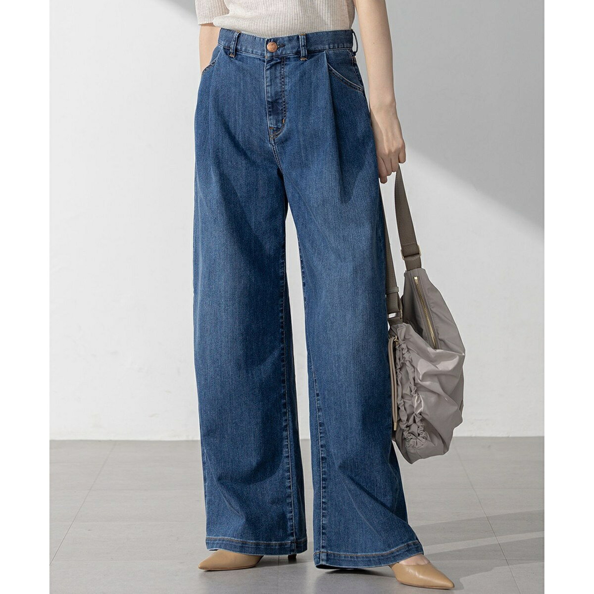 【FUDGE掲載/接触冷感】23区DENIM サマー タック ワイド パンツ／23区（23KU） 0101marui-12900472 丸井(マルイ)楽天市場店 パッケージ画像