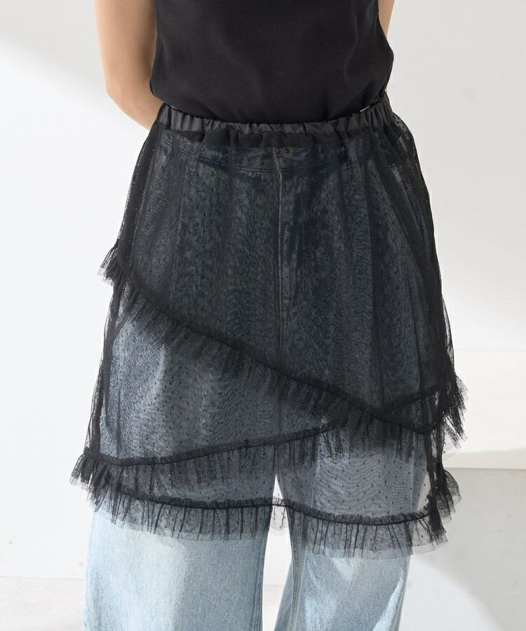 ドットチュールスカート／アースミュージック＆エコロジー（earth music＆ecology）