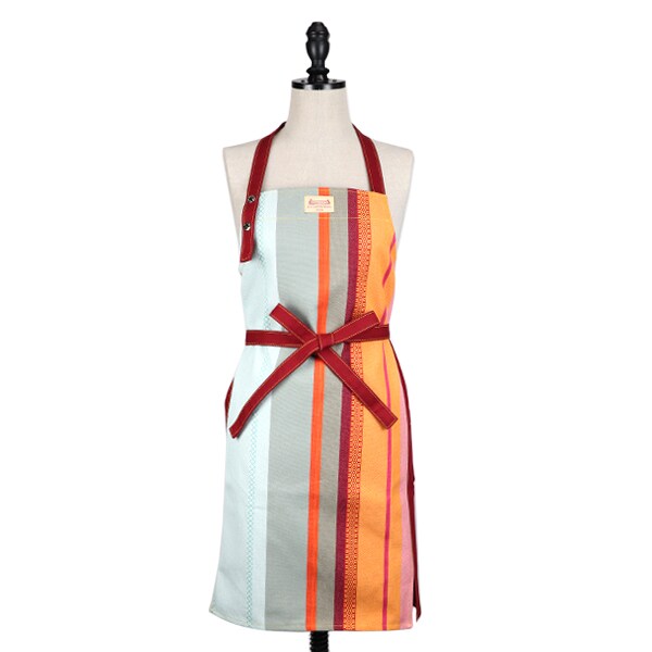 切り替えオーバーオールエプロン（アルル シュール テック トープ グリ）／レ・トワール・デュ・ソレイ..