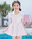 キッズ水着 可愛い小柄の贅沢ショルダー&ウエストフリルワンピース+ショートパンツ 上下2点セット/テディショップ(TeddyShop)