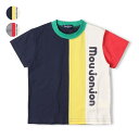 ロゴプリント切替半袖Tシャツ/ムージョンジョン(moujonjon)