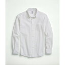 ストレッチコットン シアサッカー ソリッド カジュアルシャツ Regular Fit/ブルックスブラザーズ(Brooks Brothers)