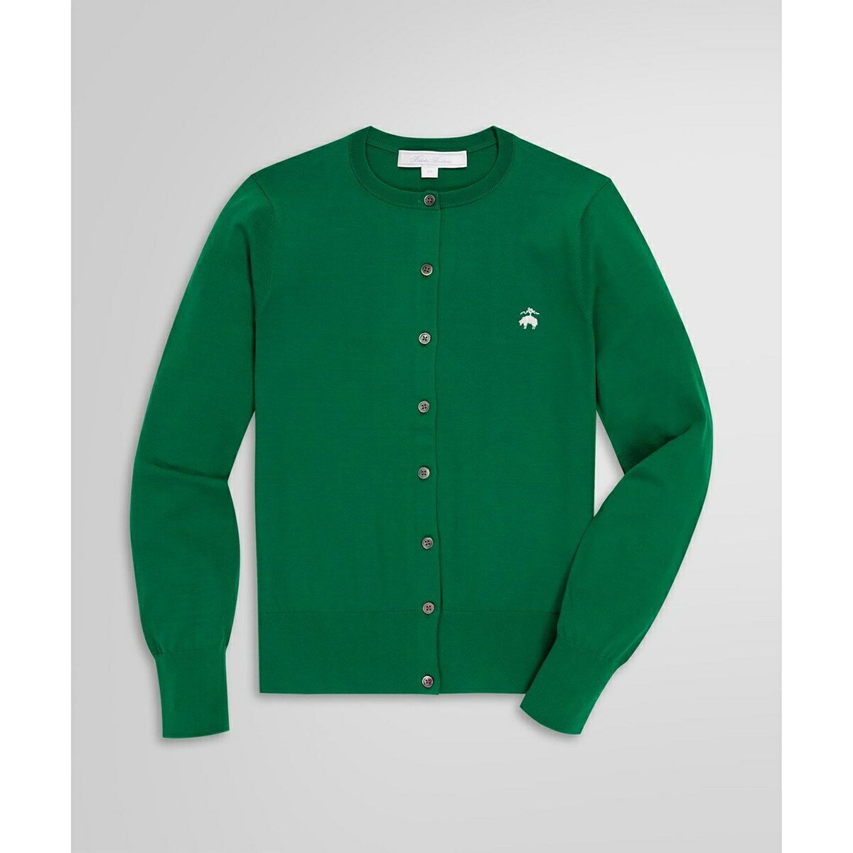 キュプラ/ナイロン GFロゴ クルーネックカーディガン／ブルックスブラザーズ（Brooks Brothers）のサムネイル