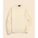 スーピマコットン ケーブル クルーネックセーター/ブルックスブラザーズ(Brooks Brothers)