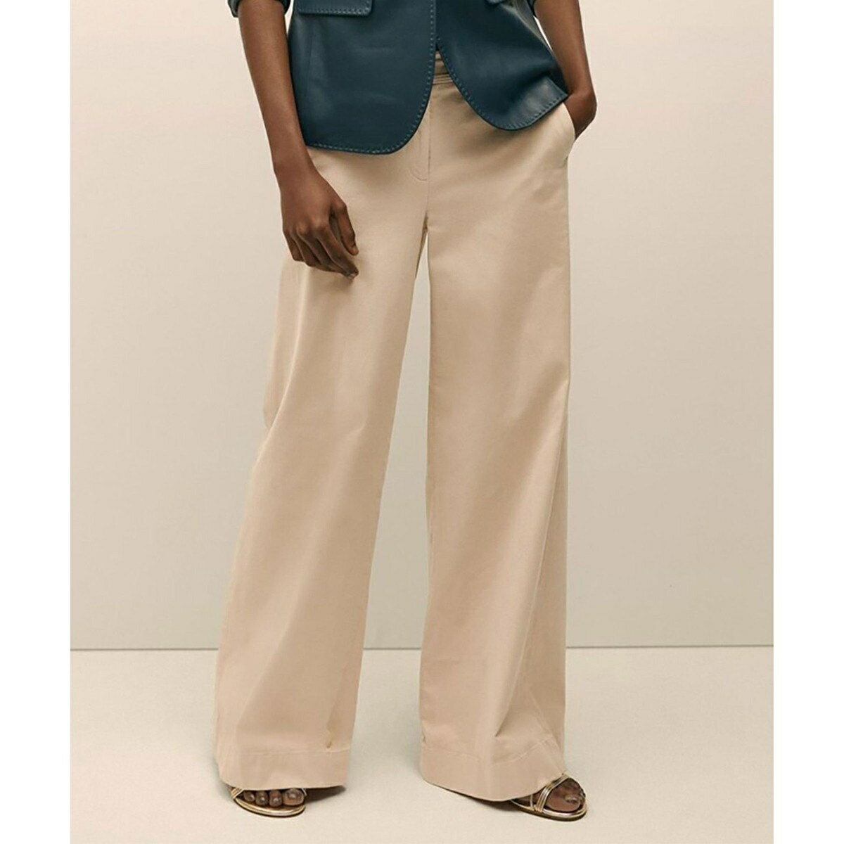 ストレッチコットン ワイドレッグパンツ セレモニー／ブルックスブラザーズ（Brooks Brothers）