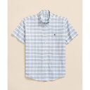 ストレッチオックスフォード GFロゴ ショートスリーブ カジュアルシャツ Regular Fit/ブルックスブラザーズ(Brooks Brothers)