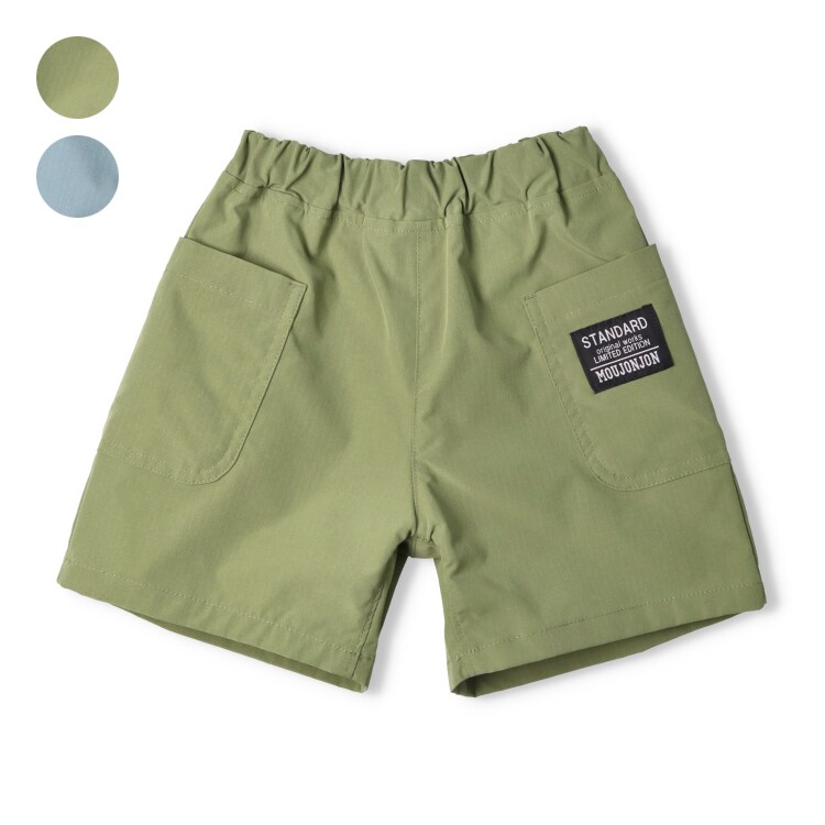 リップストップ無地ハーフパンツ／ムージョンジョン（moujonjon）