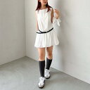 ベルトシュシュ付バルーンノースリミニワンピース/アルシーヴ(archives)