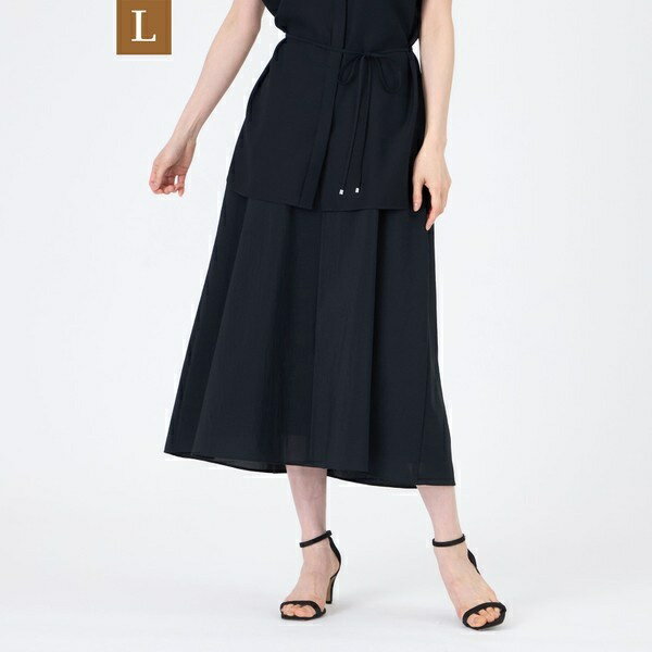 【L】【ウォッシャブル】【接触冷感】【吸水速乾】ハイカウントワルツスカート／トランスワーク（TRANS WORK）