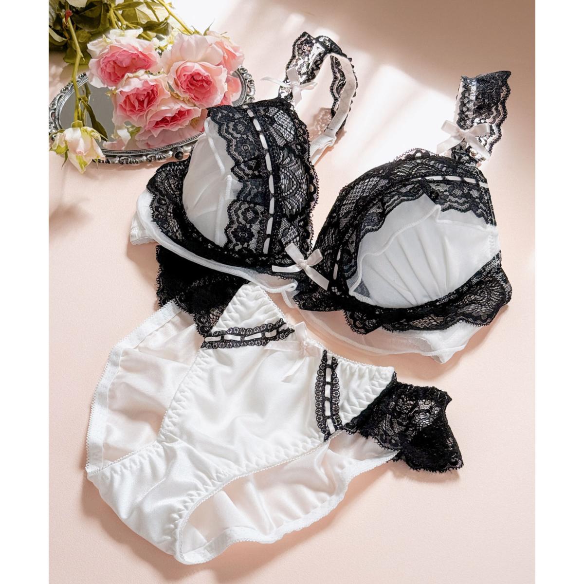 人気の「ふわ盛」パターンさりげない特別感「ふわ盛ブラ008」ブラジャーショーツセット／フランデラン..