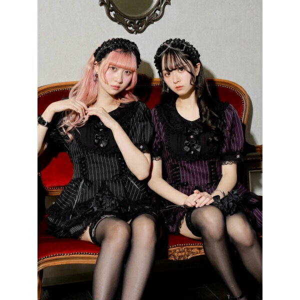 ゴシックローズリボンティアードセットアップ／ノエミー（NOEMIE）