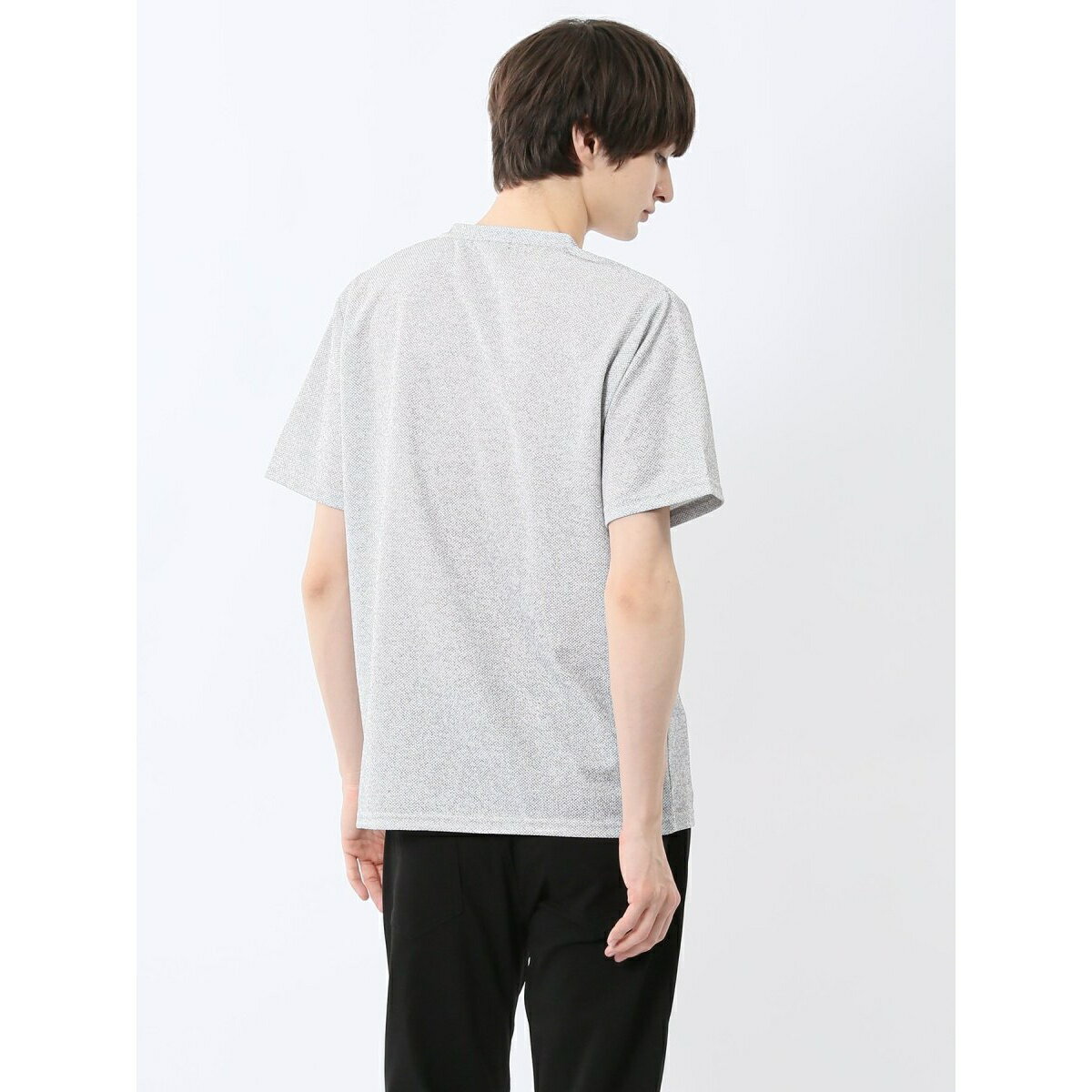 ノータベネ メッシュドビー Vネック半袖Tシャツ／m.f.エディトリアル（m.f.editorial）