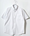 【定番のオックスBDシャツ】オックスフォード ボタンダウンシャツ 半袖 レディース メンズ/エムアールユー(MRU)