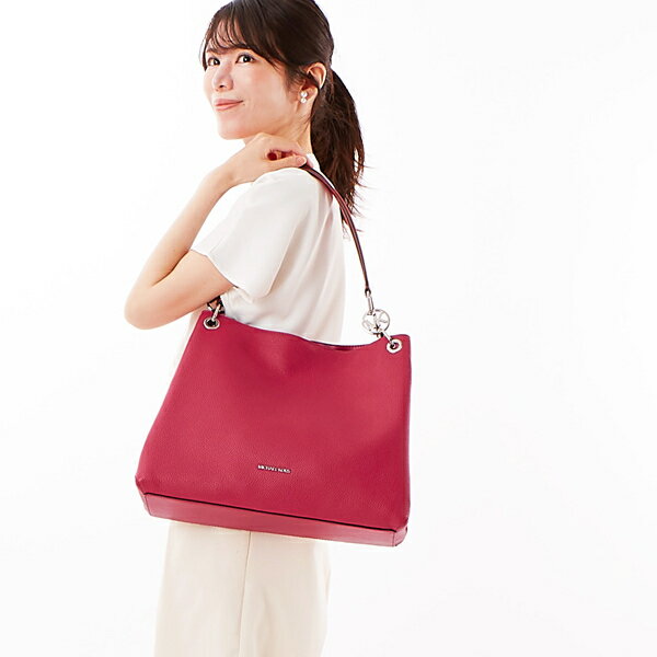 CHRISTINA ぺブル レザー ショルダー ラージ／マイケル・コース（Michael Kors）