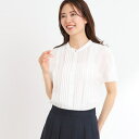 【夏SALE/選べる7色◎/手洗い可】フロントピンタックデザインブラウス/リフレクト(Reflect)