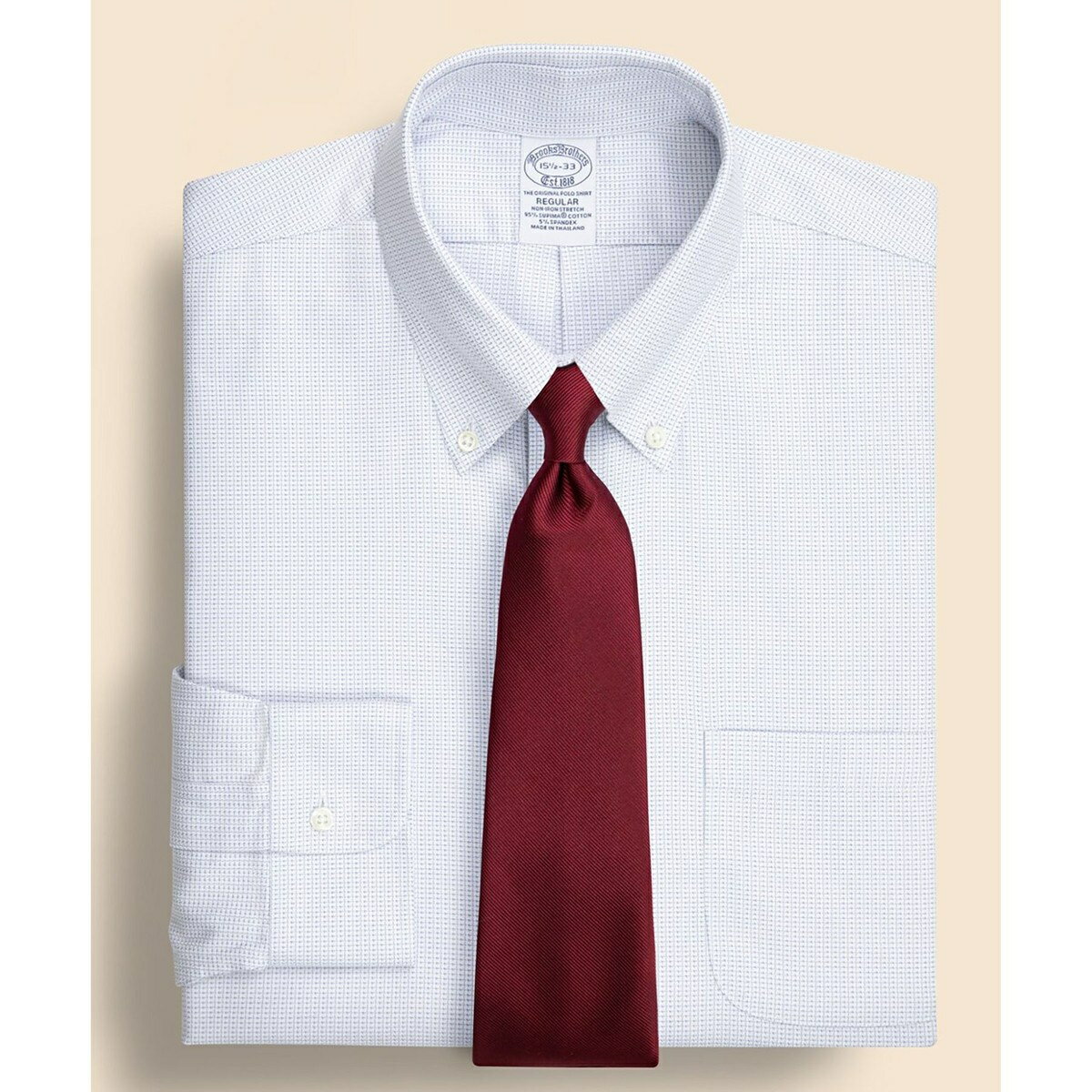 スーピマコットンストレッチ ドビー ドレスシャツ Regular Fit／ブルックスブラザーズ（Brooks Brothers）