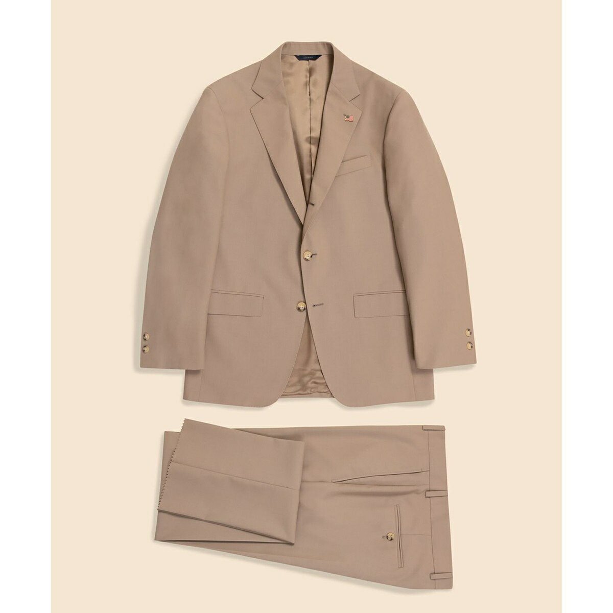 ポリエステル/ウール ポプリン 段返り3釦サックスーツ Traditional Made in US/ブルックスブラザーズ(Brooks Brothers)