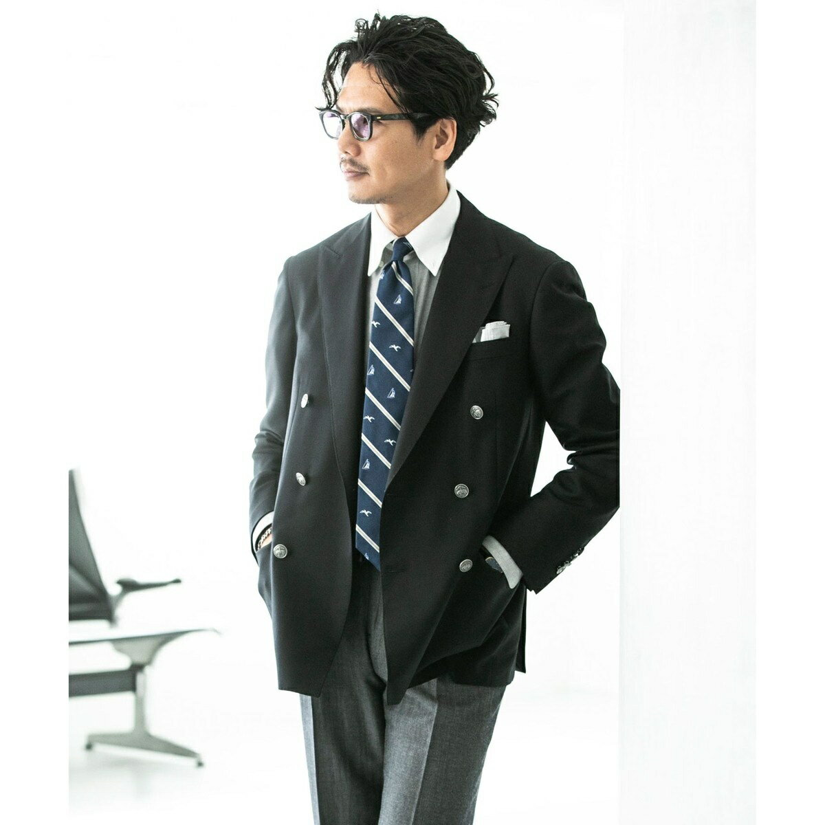 ◆JAPAN TRAD.◆ ウール　ダブル6釦ブレザー　Made by RING J セレモニー／ブルックスブラザーズ（Brooks Brothers）（楽天・丸井（マルイ）楽天市場店）