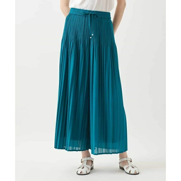 【小さいサイズ/接触冷感/セットアップ対応】ランダムプリーツワイドパンツ／ヒロコビス（hirokobis）