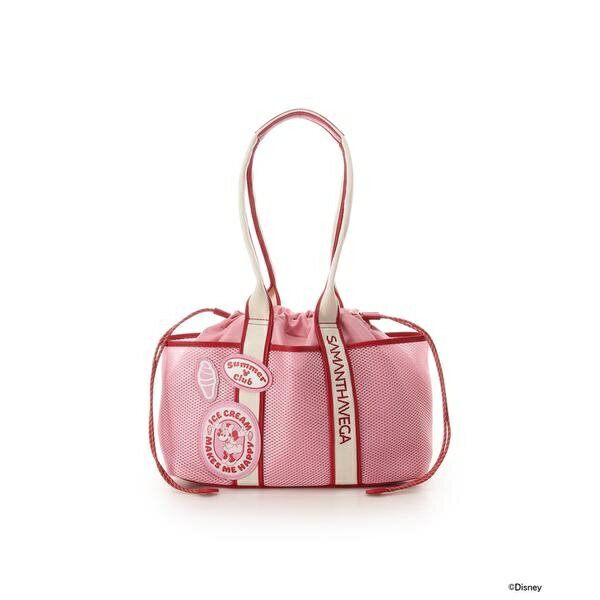 「ミッキーマウス＆フレンズ」ロゴテープトートバッグ（ミニーマウス）／サマンサベガ（Samantha Vega ）