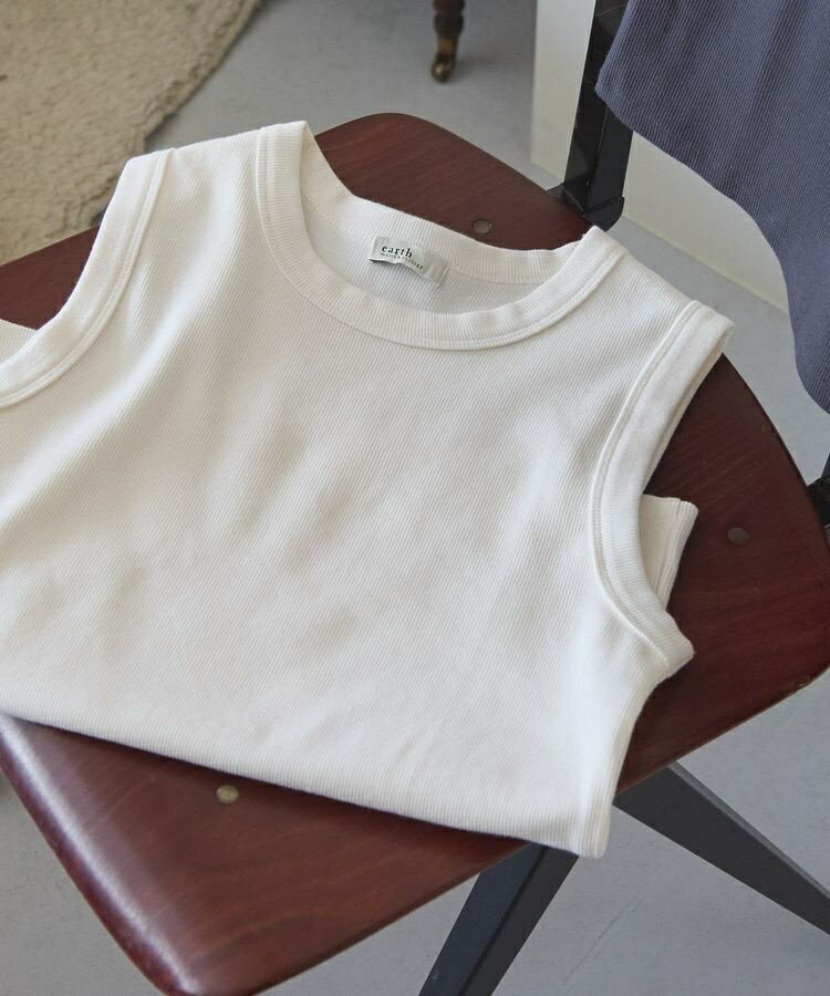 リブタンクトップ／アースミュージック＆エコロジー（earth music＆ecology）